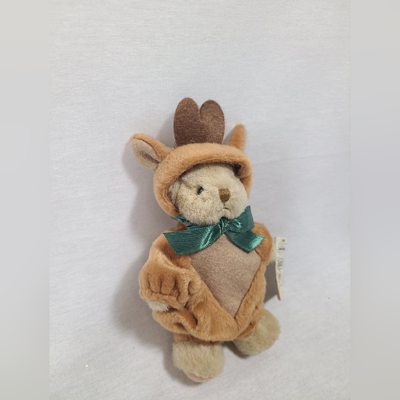 Wee Bear Village Reindeer Bear plush w/Tag Ganz 6" Sleighter with tags - Picture 2 of 7